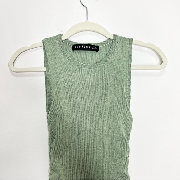 Lioness Military Minds Mini Dress in Sage Green - Picture 4 of 8